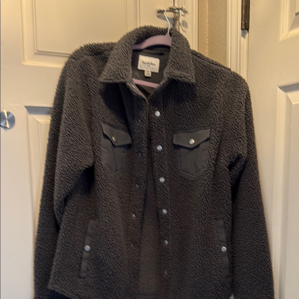 Cozy Gray Sherpa Jacket